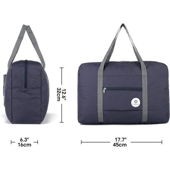 FOLDABLE Travel Duffel Bag 1112 Dark Blue - Picture 6 of 7